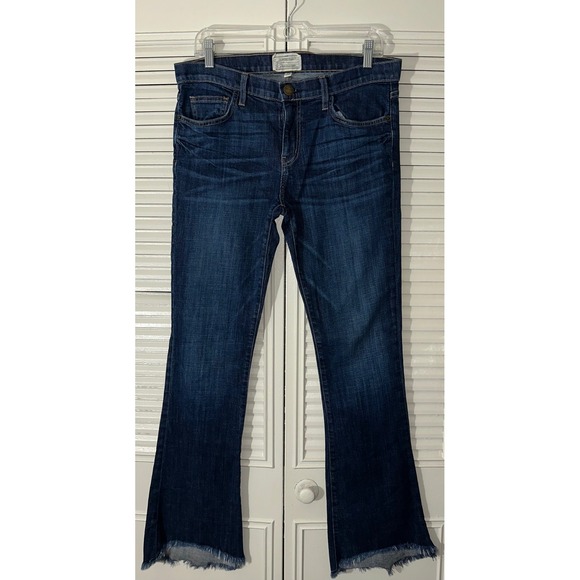 Current/Elliot The Flip Flop Jean  Bedford Frayed Hem Size 28 - Picture 1 of 8